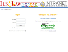 Tablet Screenshot of intranet.ius-law.com